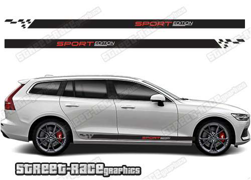 Volvo V60 racing stripes 016
