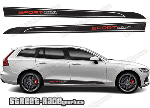 Volvo V60 racing stripes 018