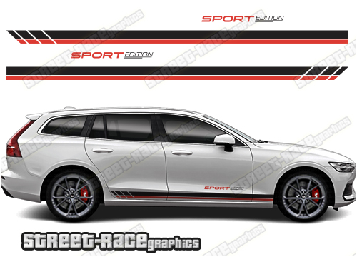 Volvo V60 racing stripes 022