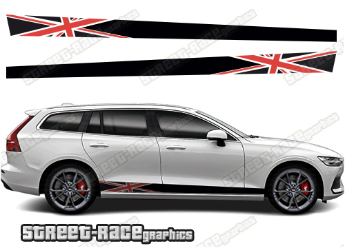 Volvo V60 racing stripes 024 - Union Jack
