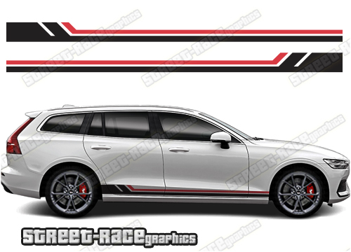 Volvo V60 racing stripes 027