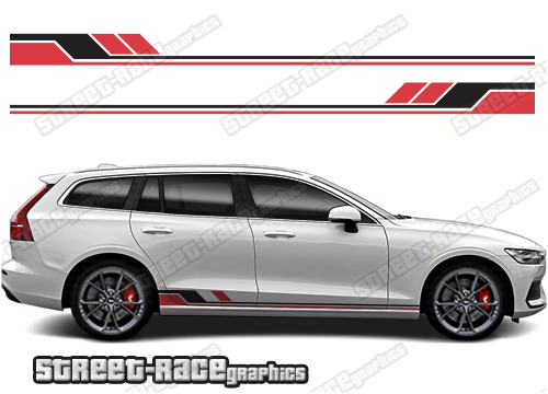 Volvo V60 racing stripes 028
