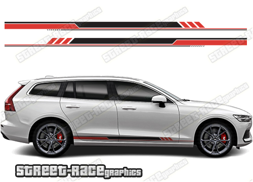 Volvo V60 racing stripes 029