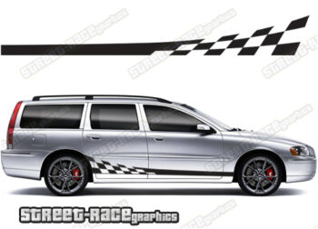 Volvo V70 racing stripes 001