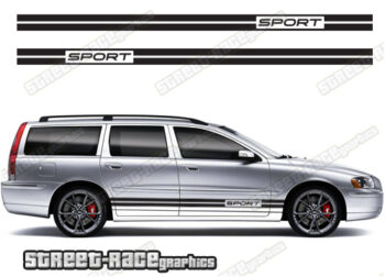 Volvo V70 racing stripes 006