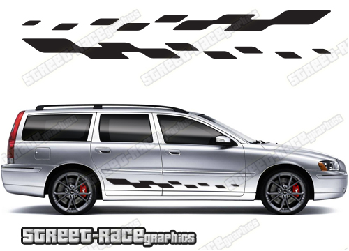 Volvo V70 racing stripes 007