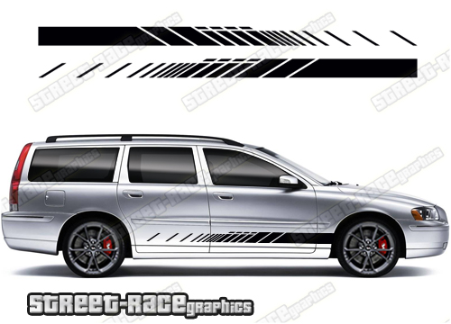 Volvo V70 racing stripes 008