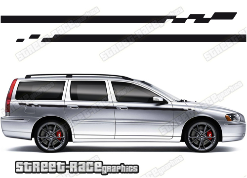 Volvo V70 racing stripes 012