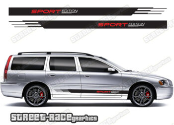 Volvo V70 racing stripes 019