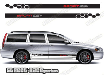 Volvo V70 racing stripes 020