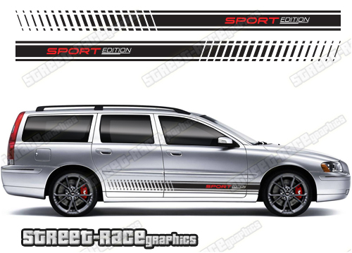 Volvo V70 racing stripes 021