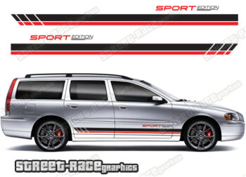 Volvo V70 racing stripes 022