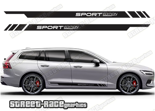 Volvo V90 racing stripes 002