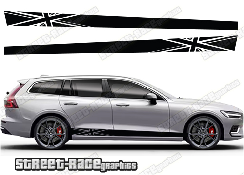 Volvo V90 racing stripes 003