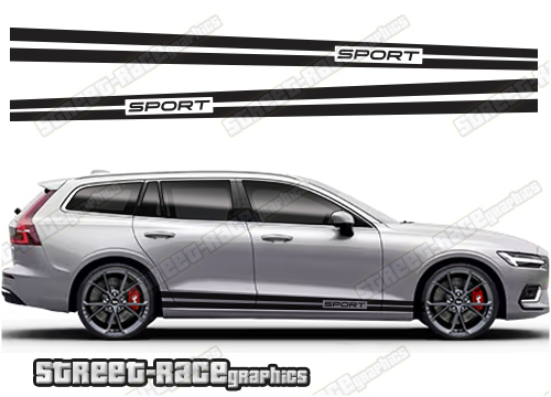 Volvo V90 racing stripes 006