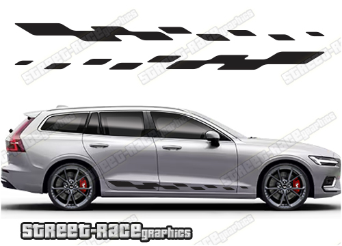 Volvo V90 racing stripes 007