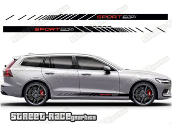 Volvo V90 racing stripes 008