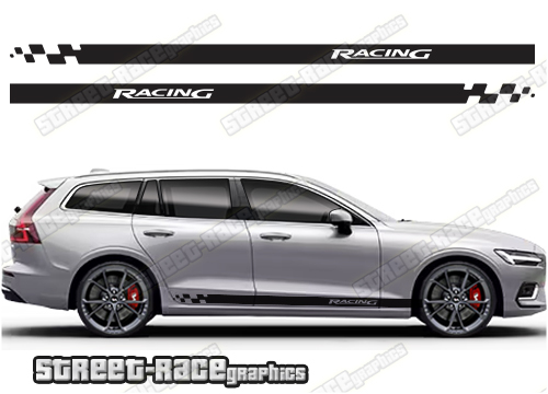 Volvo V90 racing stripes 010
