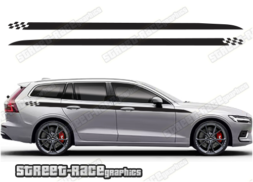Volvo V90 racing stripes 014