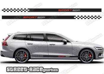 Volvo V90 racing stripes 017