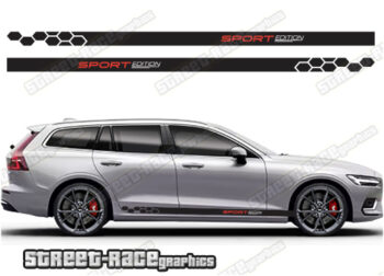 Volvo V90 racing stripes 020