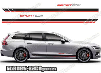 Volvo V90 racing stripes 022