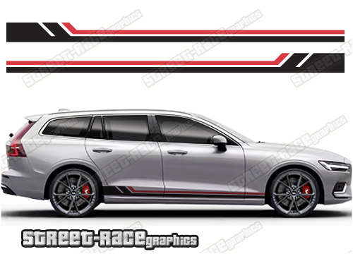 Volvo V90 racing stripes 027