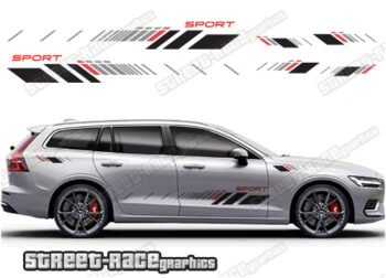 Volvo V90 racing stripes 030