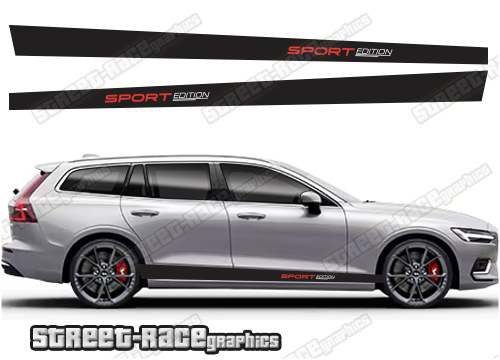 Volvo V90 racing stripes 032