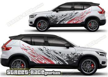 Volvo XC40 001 - mud splatter graphics