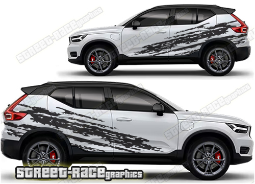 Volvo XC40 007 - ripped graphics