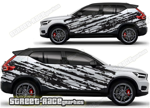 Volvo XC40 008 - ripped graphics
