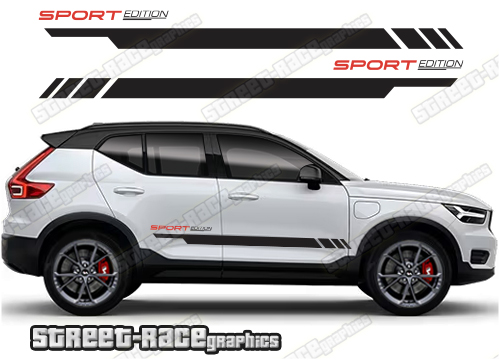 Volvo XC40 057 - racing stripes