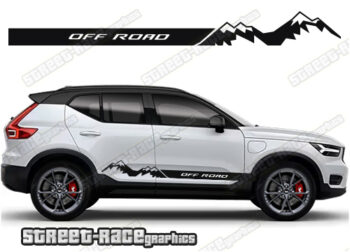 Volvo XC40 061 - off road racing stripes