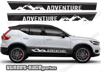 Volvo XC40 062 - mountain adventure racing stripes