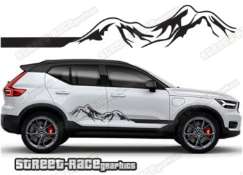 Volvo XC40 063 - mountain adventure racing stripes