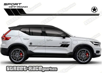 Volvo XC40 065 - off road 4x4 racing stripes
