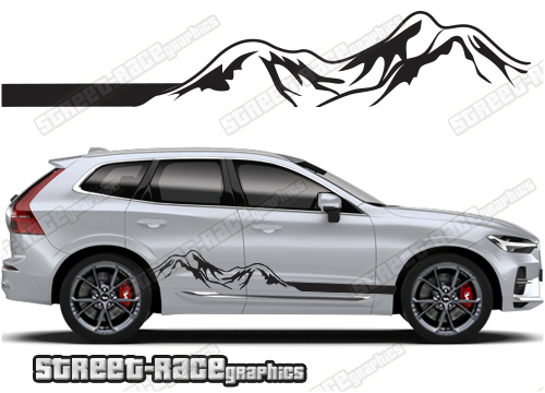 Volvo XC60 063 - mountain adventure racing stripes