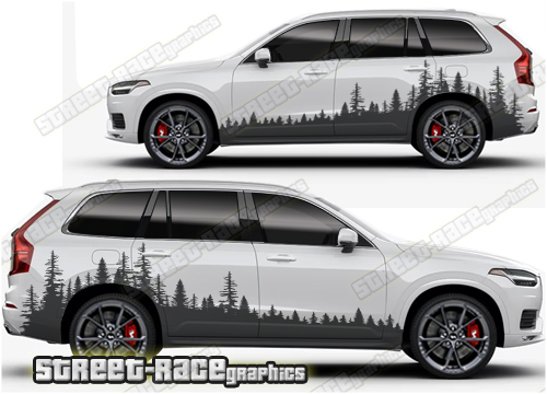 Volvo XC90 024 - Forest overland graphics
