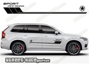 Volvo XC90 065 - off road 4x4 racing stripes