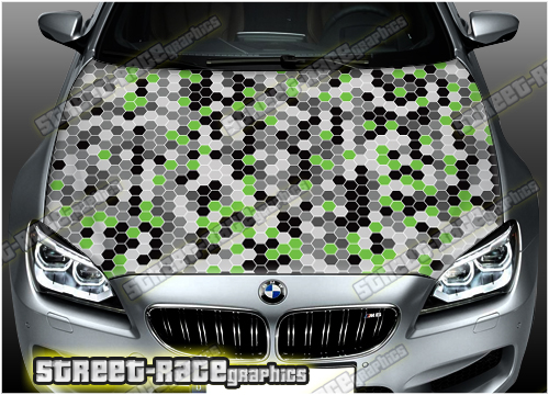 1409 - Bonnet wrap - Honeycomb