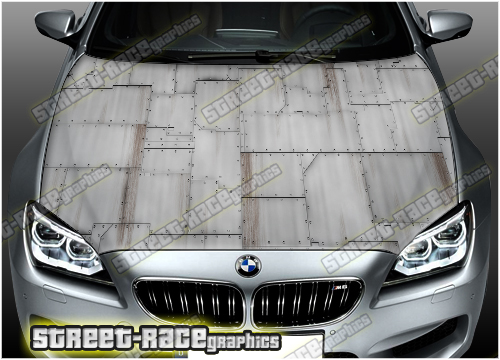 1606 - Bonnet wrap - Metal texture