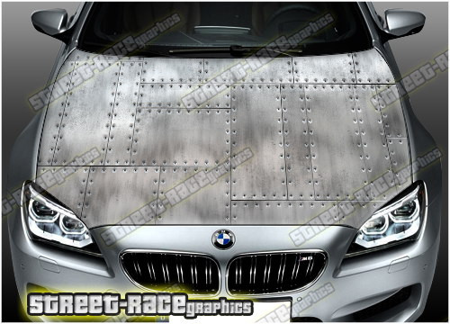 1607 - Bonnet wrap - Metal texture