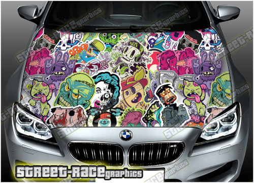 909 - Bonnet wrap - Monsterbomb