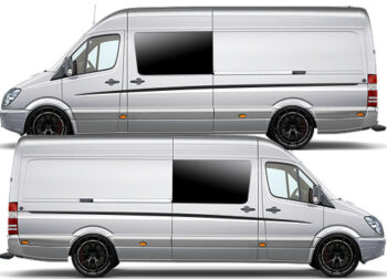 VW Crafter MK1 camper van graphics 180 - Side stripes
