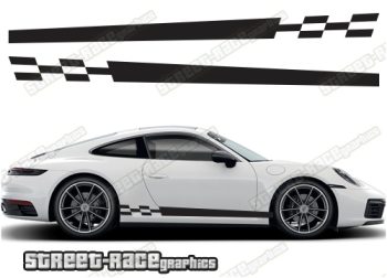Porsche 911 racing stripes 001