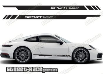 Porsche 911 racing stripes 002
