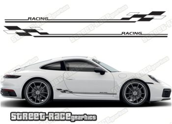 Porsche 911 racing stripes 004