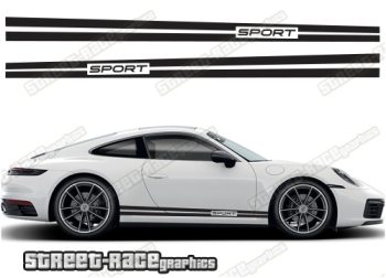 Porsche 911 racing stripes 006
