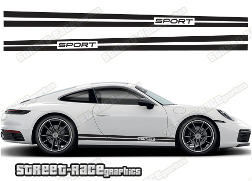 Porsche 911 racing stripes 006